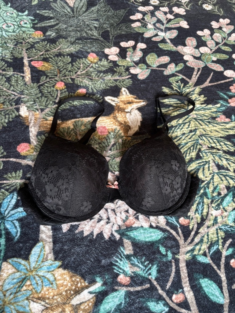 Victoria's Secret Black Lace Push-Up Bra